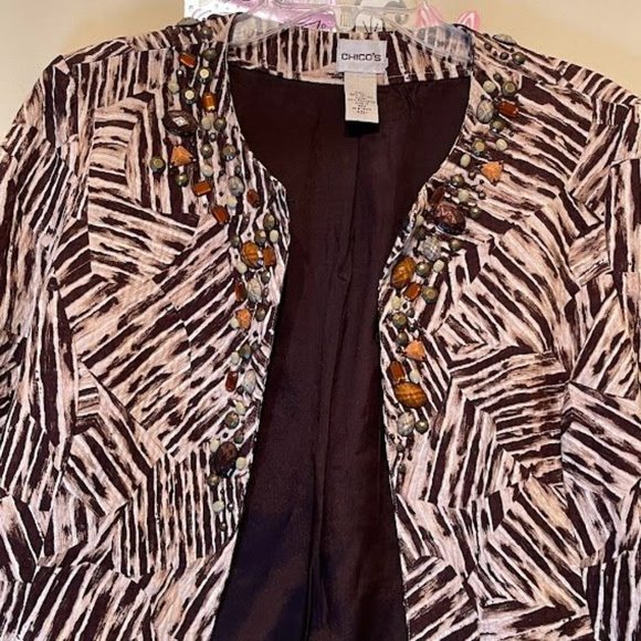 Women's Chico's Stone Embellished Blazer - Picture 2 of 7